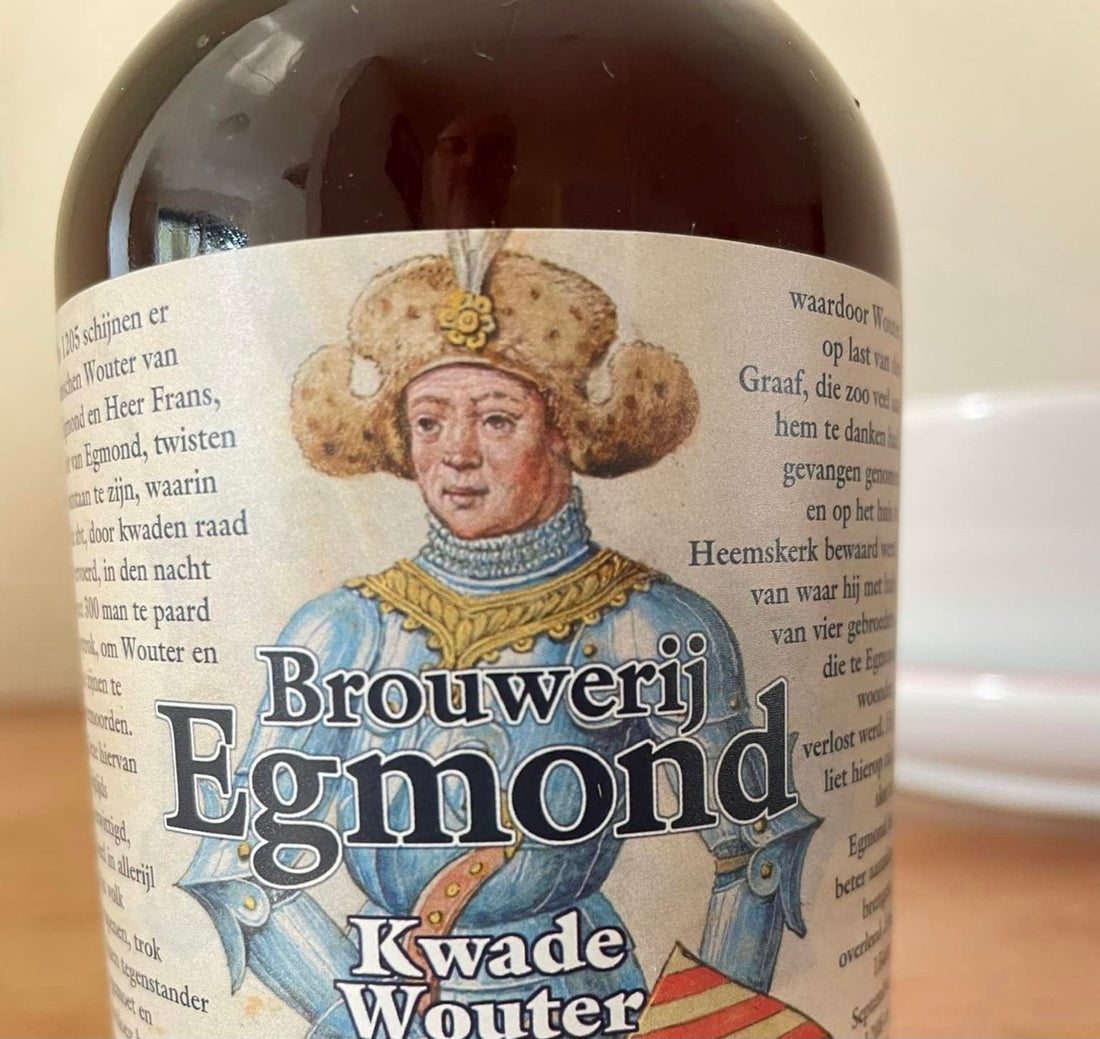 History on a beer bottle: Kwade Wouter (Evil Wouter) 
